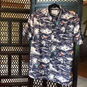 Lucky Brand short sleeve button down aloha shirt